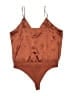 Express 100% Polyester Brown Bodysuit Size XL - photo 2