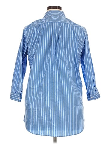 Lands' End 3/4 Sleeve Button-Down Shirt (view 2)