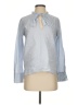 Ann Taylor Gray Long Sleeve Blouse Size S - photo 1