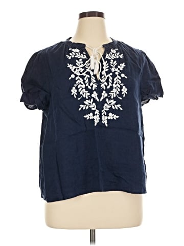 Saks Fifth Avenue Short Sleeve Blouse (view 1)