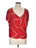 Carlisle 100% Polyester Red Short Sleeve Blouse Size L (estimated) - photo 1
