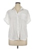 Notations 100% Cotton Stars White Short Sleeve Blouse Size 1X - photo 1