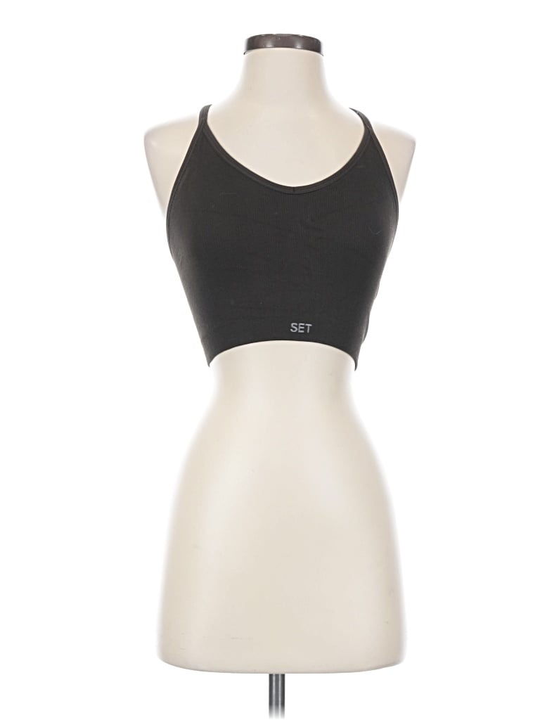 Pre-owned Set Active Sports Bra In Black