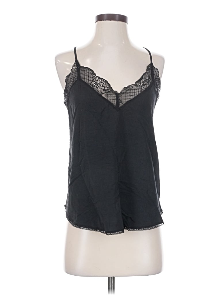Pre-owned Lovestitch Tank Top Black Halter Neckline Tops