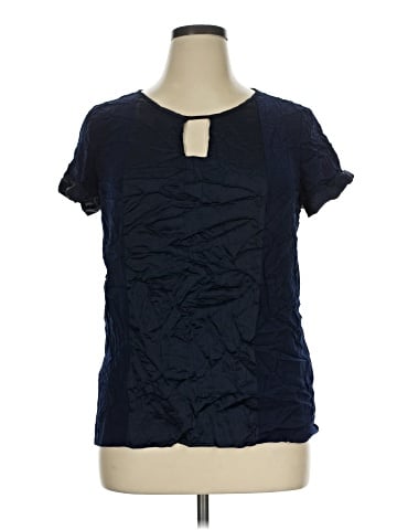 New York & Company Short Sleeve Blouse (view 1)