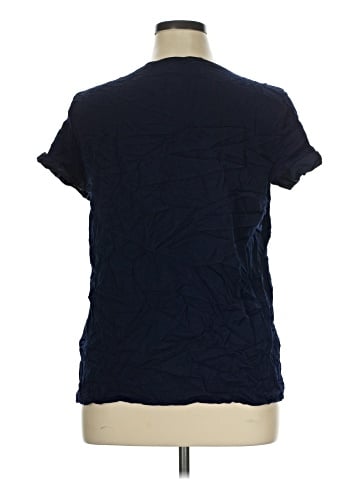 New York & Company Short Sleeve Blouse (view 2)