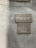 Chico's 100% Linen Silver Sleeveless Button-Down Shirt Size Sm (0) - photo 7