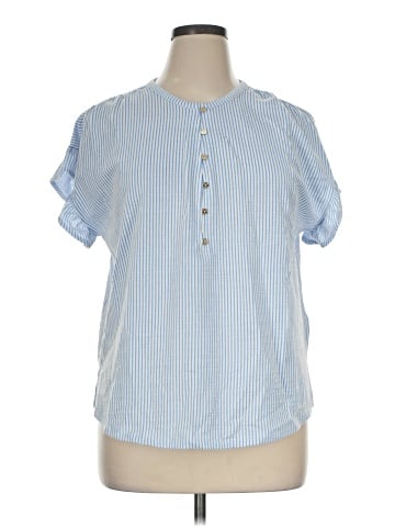 MICHAEL Michael Kors Short Sleeve Blouse (view 1)