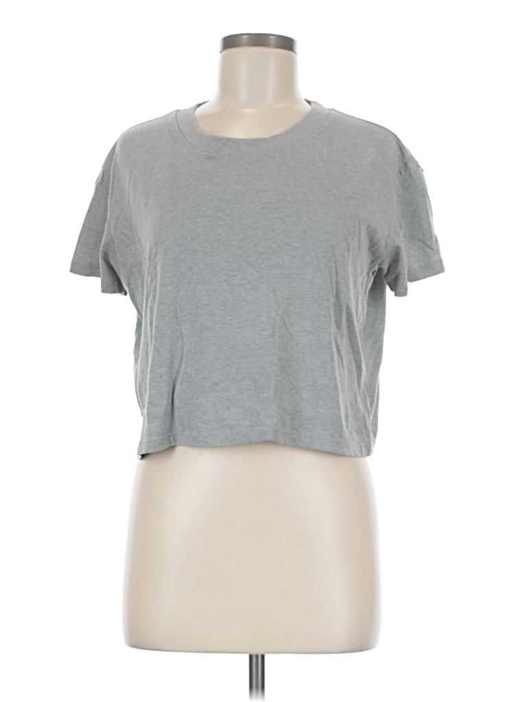Pre-owned Alternative Short Sleeve T-shirt In Gray