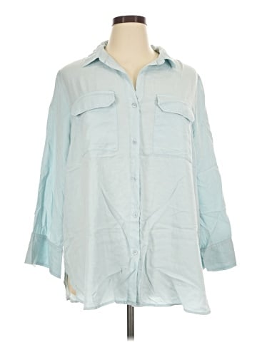 Velvet Heart 3/4 Sleeve Button-Down Shirt (view 1)