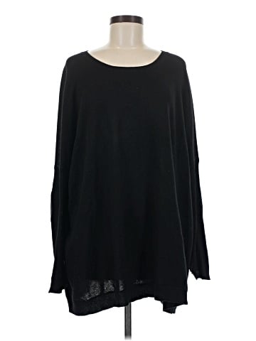 Quo-ta-tion Cashmere Pullover Sweater (view 1)
