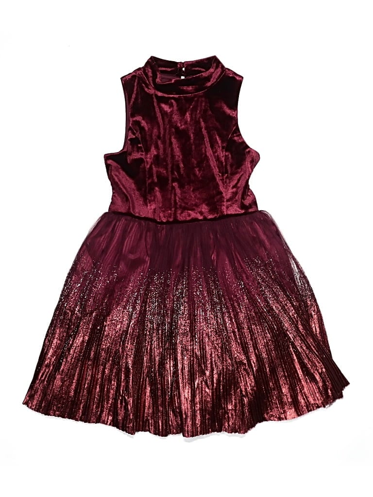 Pre-owned Zunie Kids' Dress In Burgundy