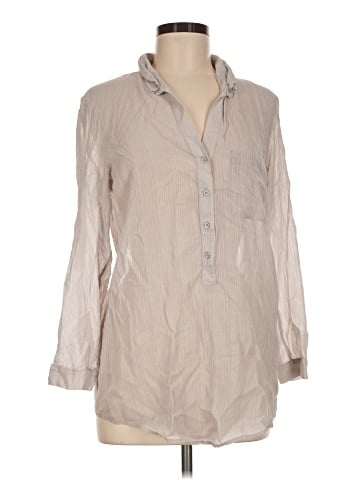 Helmut Lang 3/4 Sleeve Silk Top (view 1)