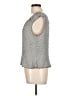 PAPELL Studio 100% Polyester Gray Sleeveless Blouse Size L - photo 5