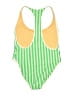J.Crew Stripes Green One Piece Swimsuit Size 18 - photo 2