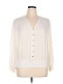 MICHAEL Michael Kors Ivory 3/4 Sleeve Blouse Size XL - photo 1
