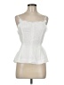 Francesca's White Sleeveless Blouse Size M - photo 1