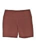 Yogalicious Solid Brown Athletic Shorts Size 1X - photo 1