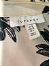 Topshop 100% Polyester Floral Ivory Short Sleeve Blouse Size 4 - photo 7