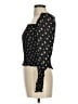 Maje 100% Viscose Black Long Sleeve Blouse Size Med (2) - photo 5
