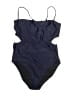 J.Crew Solid Blue Two Piece Swimsuit Size 16 - photo 2