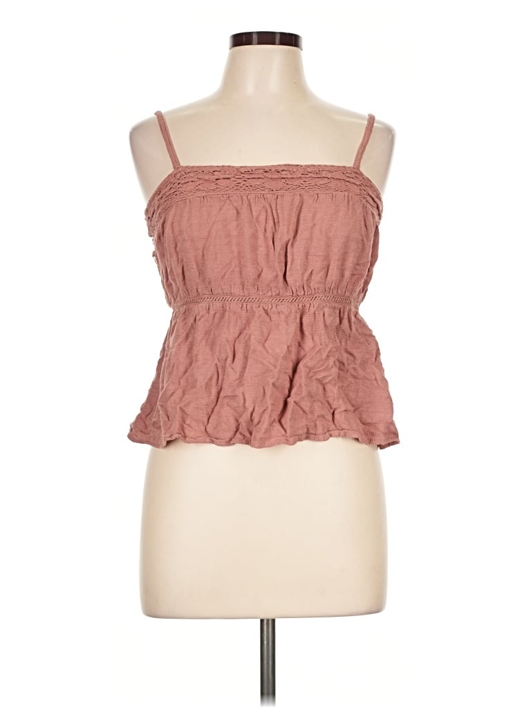Pre-owned Eyeshadow Sleeveless Blouse In Brown