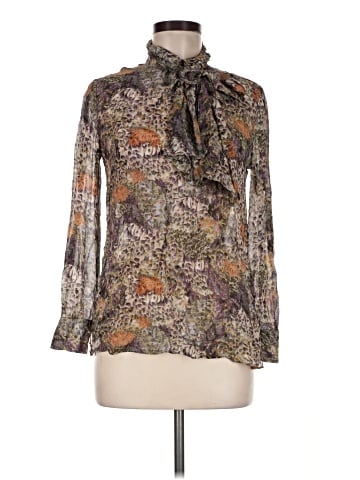 Massimo Dutti Long Sleeve Blouse (view 1)