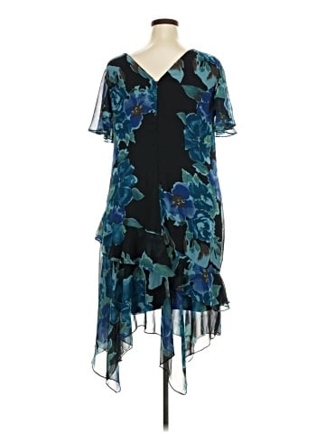 Eva Blue Cocktail Dress (view 2)