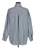 Old Navy 100% Cotton Stripes Blue 3/4 Sleeve Button-Down Shirt Size M - photo 2