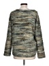 Tribal 100% Polyester Tweed Green Pullover Sweater Size L - photo 2