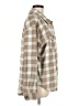 Millenium 100% Polyester Checkered-gingham Tan Long Sleeve Blouse Size M - photo 4