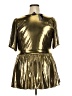 Torrid Metallic Gold Short Sleeve Top Size 2X Plus (2) - photo 2