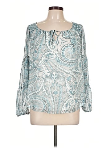 White House Black Market Long Sleeve Blouse (view 1)
