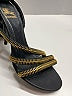 Burberry Gray Black Zipper Strap Sandals Size EU 40 1/2 - photo 4