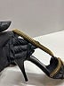 Burberry Gray Black Zipper Strap Sandals Size EU 40 1/2 - photo 3