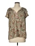 DR2 Gray Short Sleeve Blouse Size L - photo 1