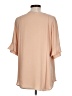 Ann Taylor 100% Polyester Tan Short Sleeve Blouse Size L - photo 2