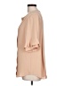 Ann Taylor 100% Polyester Tan Short Sleeve Blouse Size L - photo 5