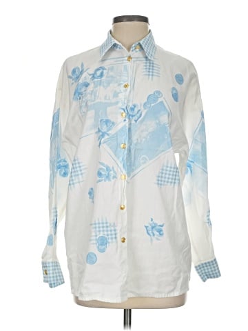 Escada by Margaretha Ley Long Sleeve Button-Down Shirt (view 1)