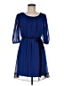 En Focus Studio 100% Polyester Color Block Blue Cocktail Dress Size 8 - photo 1