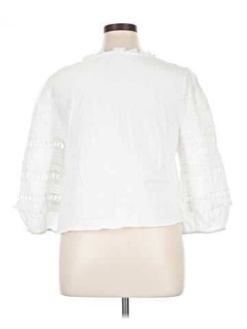 Forever That Girl for Anthropologie 3/4 Sleeve Blouse (view 2)
