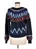 Sundry Chevron-herringbone Blue Pullover Sweater Size Med (2) - photo 2