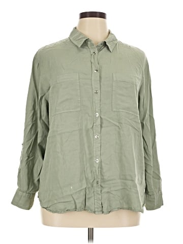 CALVIN KLEIN JEANS Long Sleeve Button-Down Shirt (view 1)