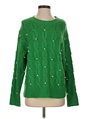 Aqua Pullover Sweater (view 1)