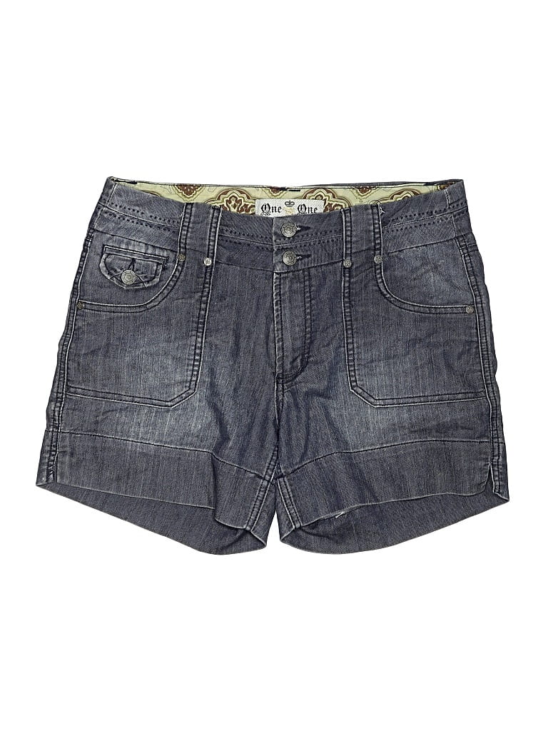 Pre-owned One 5 One Denim Shorts In Blue