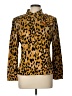 St. John Animal Print Black Gold Jacket Size 12 - photo 1