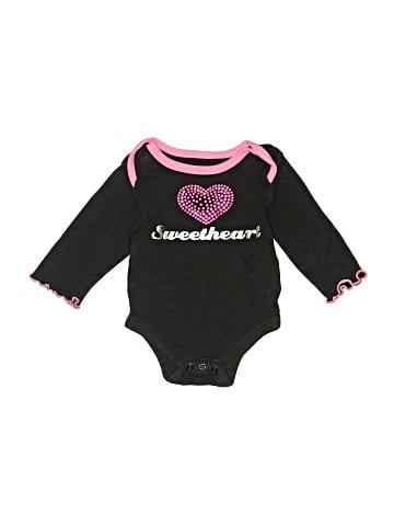 Baby Glam Long Sleeve Onesie (view 1)