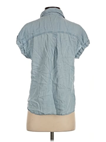 Cosmic Blue Love Short Sleeve Blouse (view 2)