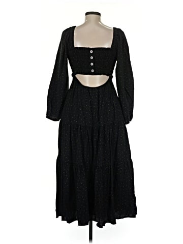 Madewell Lucie Tiered Midi Dress in Dot (view 2)