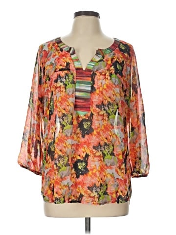 Figueroa & Flower 3/4 Sleeve Blouse (view 1)